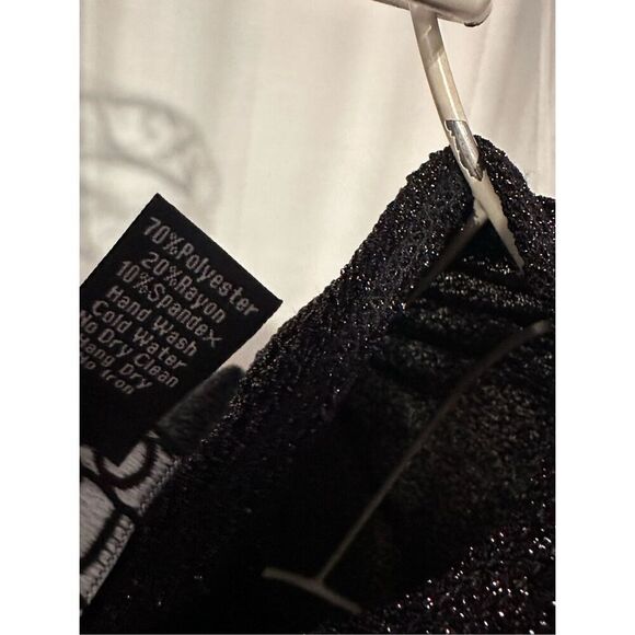 NEW WITH TAGS Beautiful Ciara Sun Woo Long Slv Top Womens Black W/sparkle Top W - Picture 10 of 11